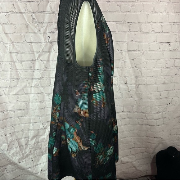 Spenser Jeremy mesh floral sleeveless textured Floral Dress sz 3X whimsygoth - Picture 2 of 10